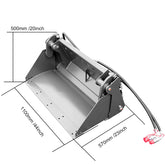 mini skid steer loader 4-in-1 bucket attachment size